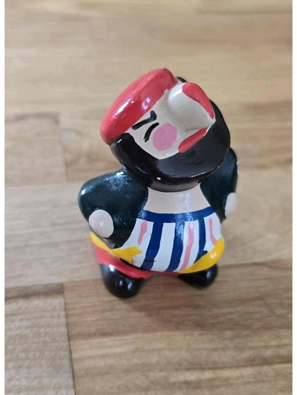 Vtg Wooden Pirate Pencil Shapener 60's-70's